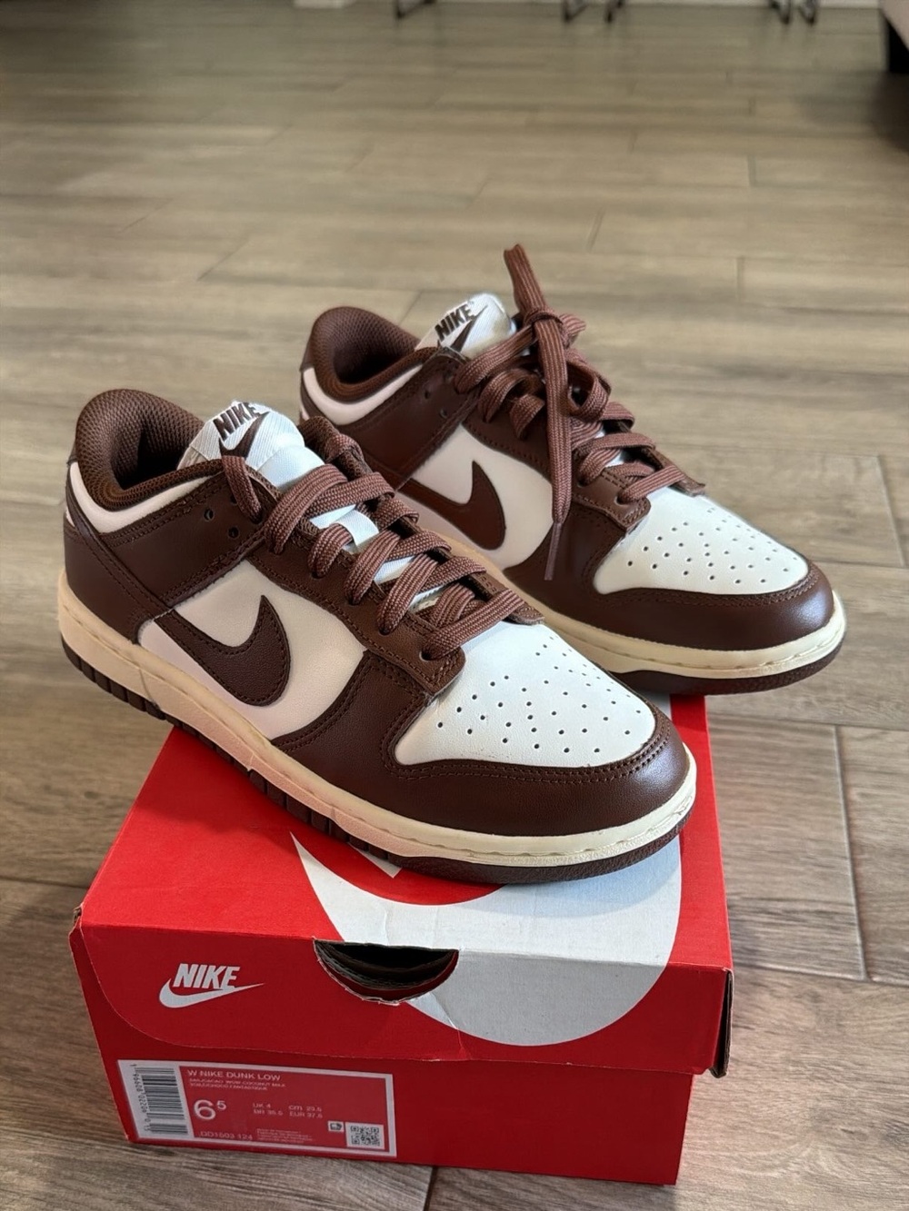 Nike Women’s Dunk Low — Brown/White